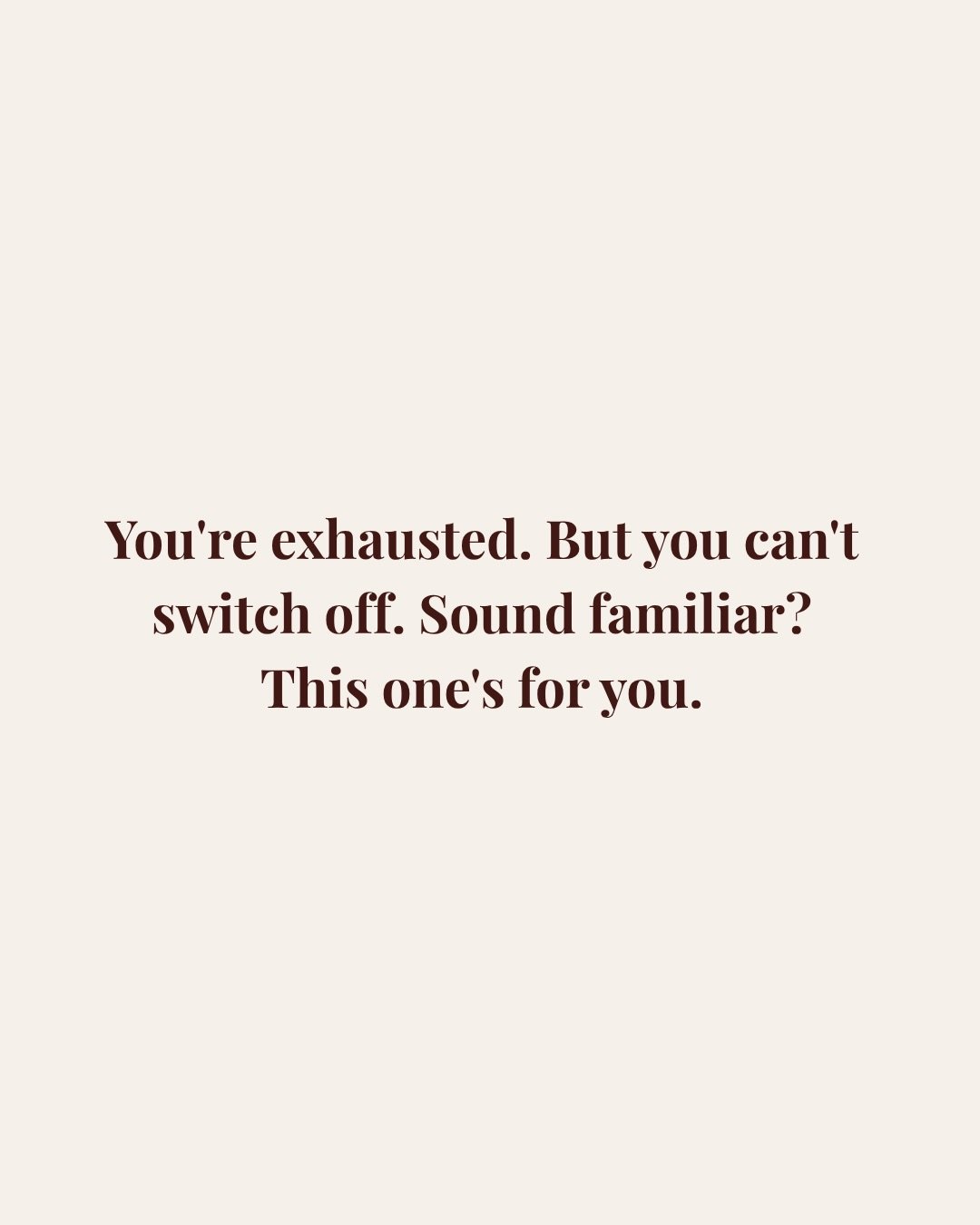 This one is for the woman who is exhausted but can&rsquo;t slow down.
The one who has so much on her plate that rest feels like a luxury she hasn&rsquo;t earned yet. The one whose body is screaming for a break while her mind just keeps going.

Burnou