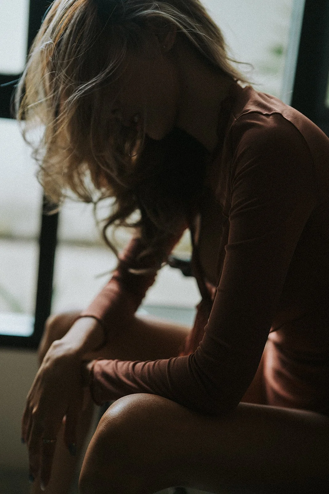 Editorial-style boudoir photography in Hong Kong, featuring high-end designer lingerie curated by Maison Kali