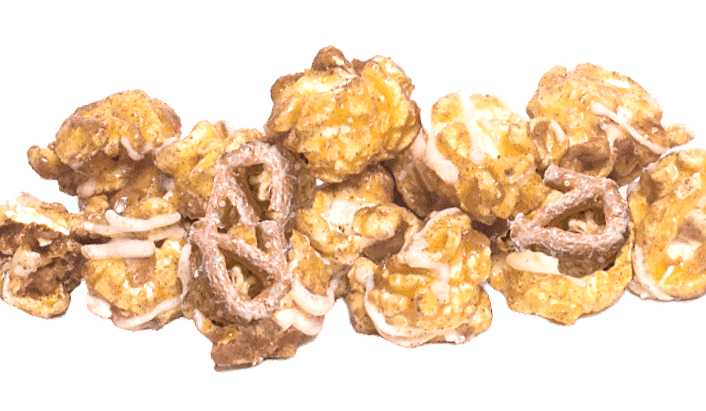White Chocolate Popcorn With Pretzels