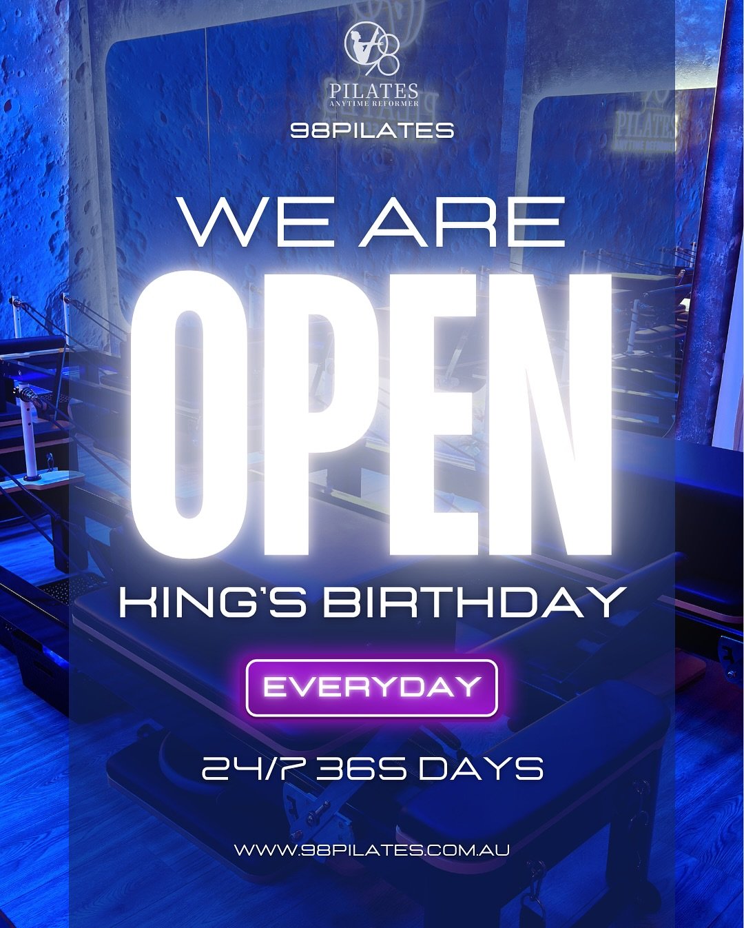 Celebrate the long weekend with us! 💥
We&rsquo;re OPEN this King&rsquo;s Birthday 👑 with a full schedule of Group and HIIT classes.

✨ HIIT Reformer = High-Intensity Interval Training + Pilates
Fast-paced, fat-burning 40-minute sessions designed to
