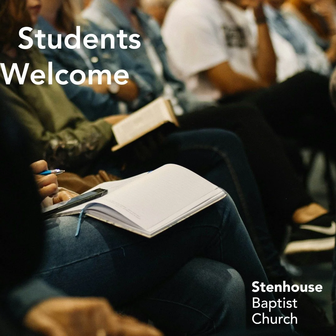 Let's be honest. We're probably not the church you're looking for.

No pizza parties. No quiz nights. The coffee is 6.5/10 on a good day. We even posted the exact same status last year...

However, we do love having students along at Stenhouse. We're