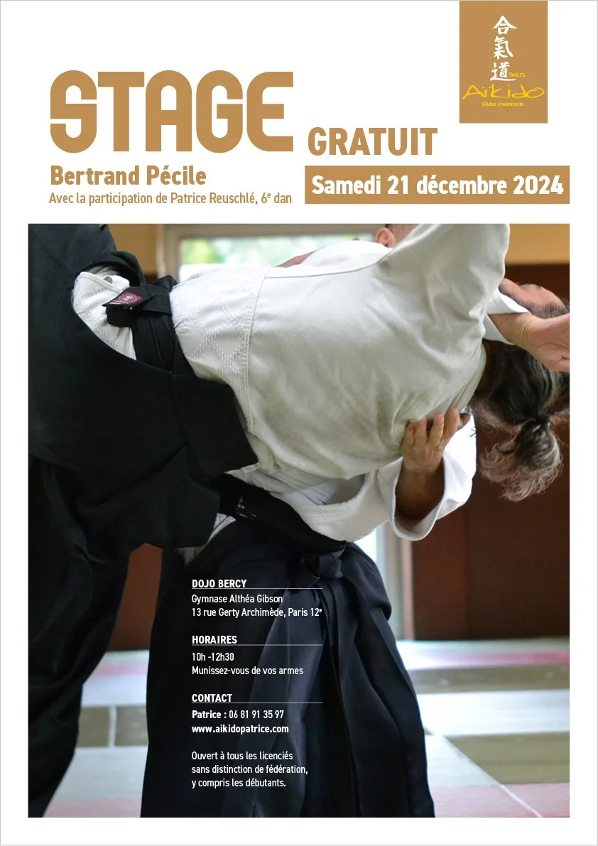 Dernier stage mensuel de l'année 2024 au dojo de Bercy, de l'ACC