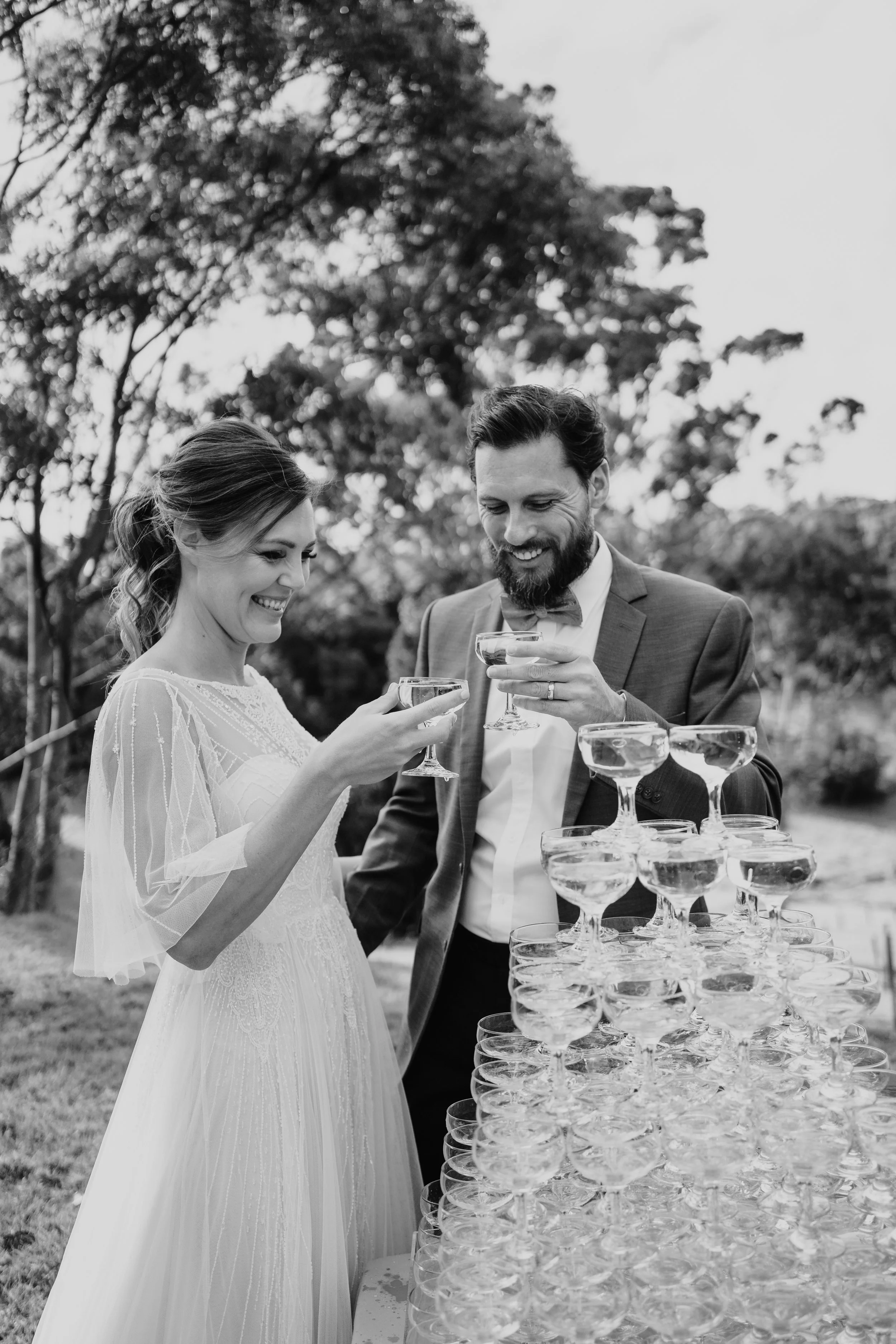 Seasonal wedding dining at Mason Winery