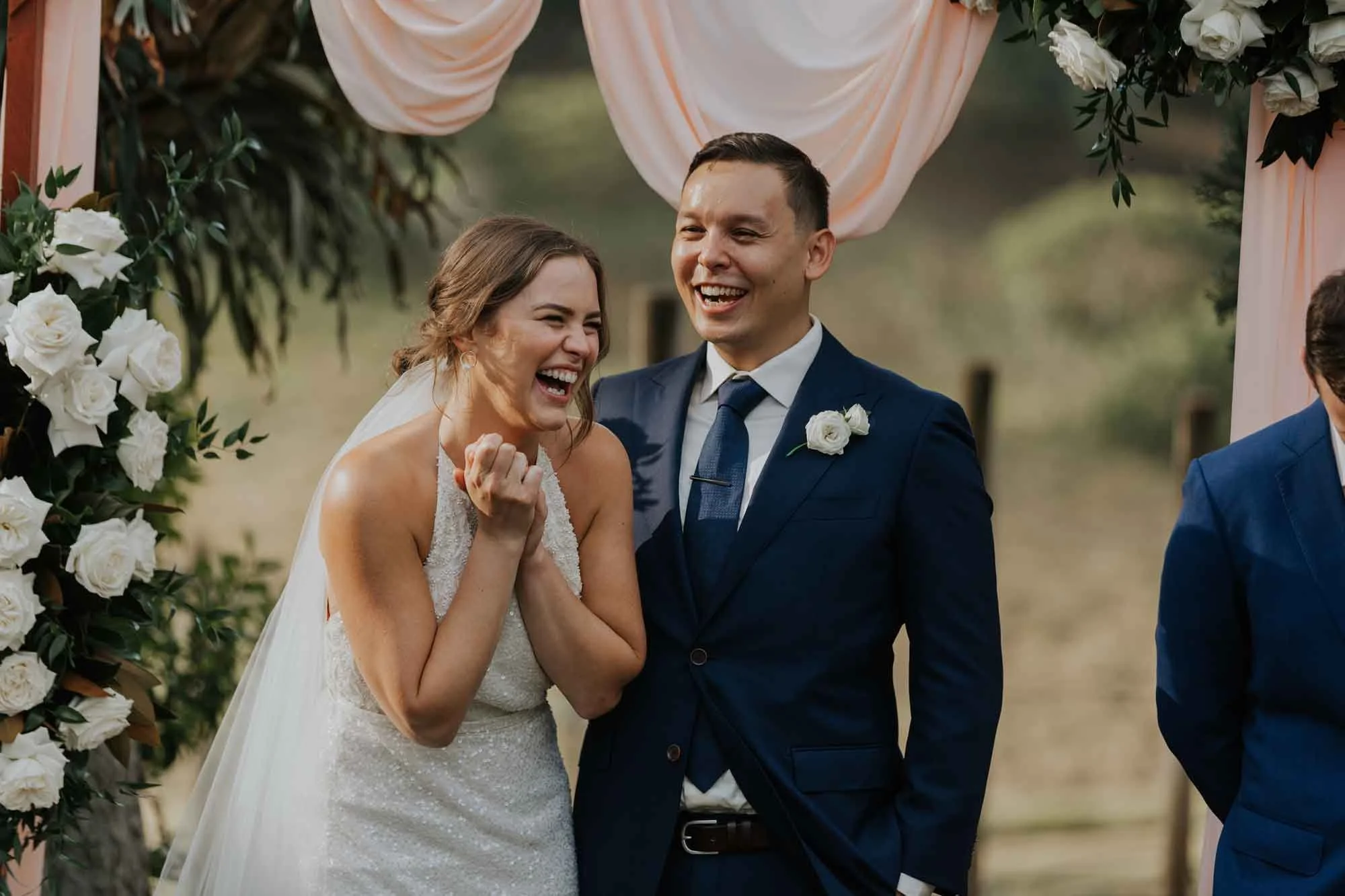 Wedding celebration on the Mason Winery estate