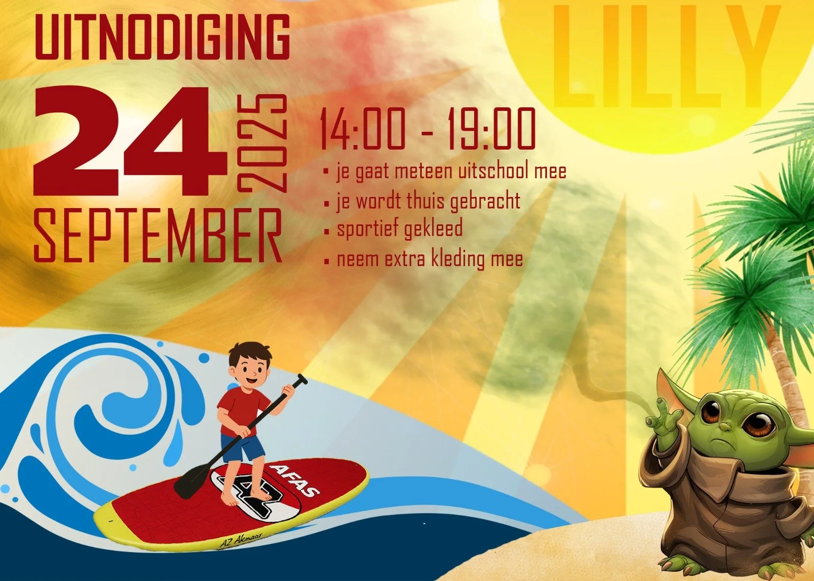 Zomerse Avonturen Uitnodiging