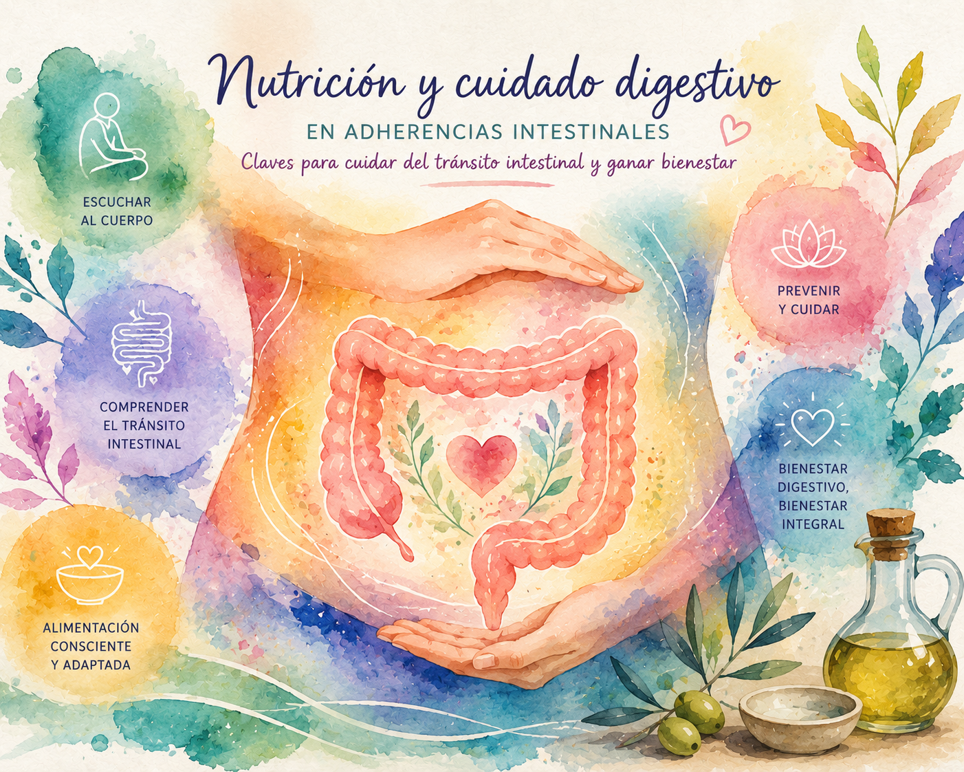 Nutrición y cuidado digestivo en adherencias intestinales