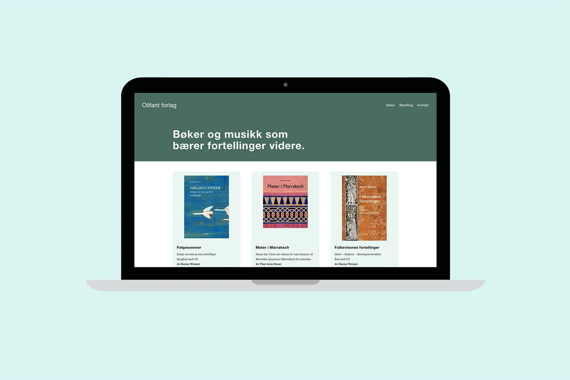 Nettside for Olifant forlag