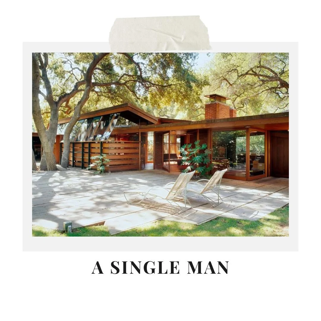 Property Video Tip 3: use lighting to evoke emotion and luxury, Tom Ford's 'A Single Man' (2009) deploys warm Californian modernism and filtered sunlight for nostalgia and control. Often @conciergefilm will shoot hero shots at dusk. Golden-hour tones