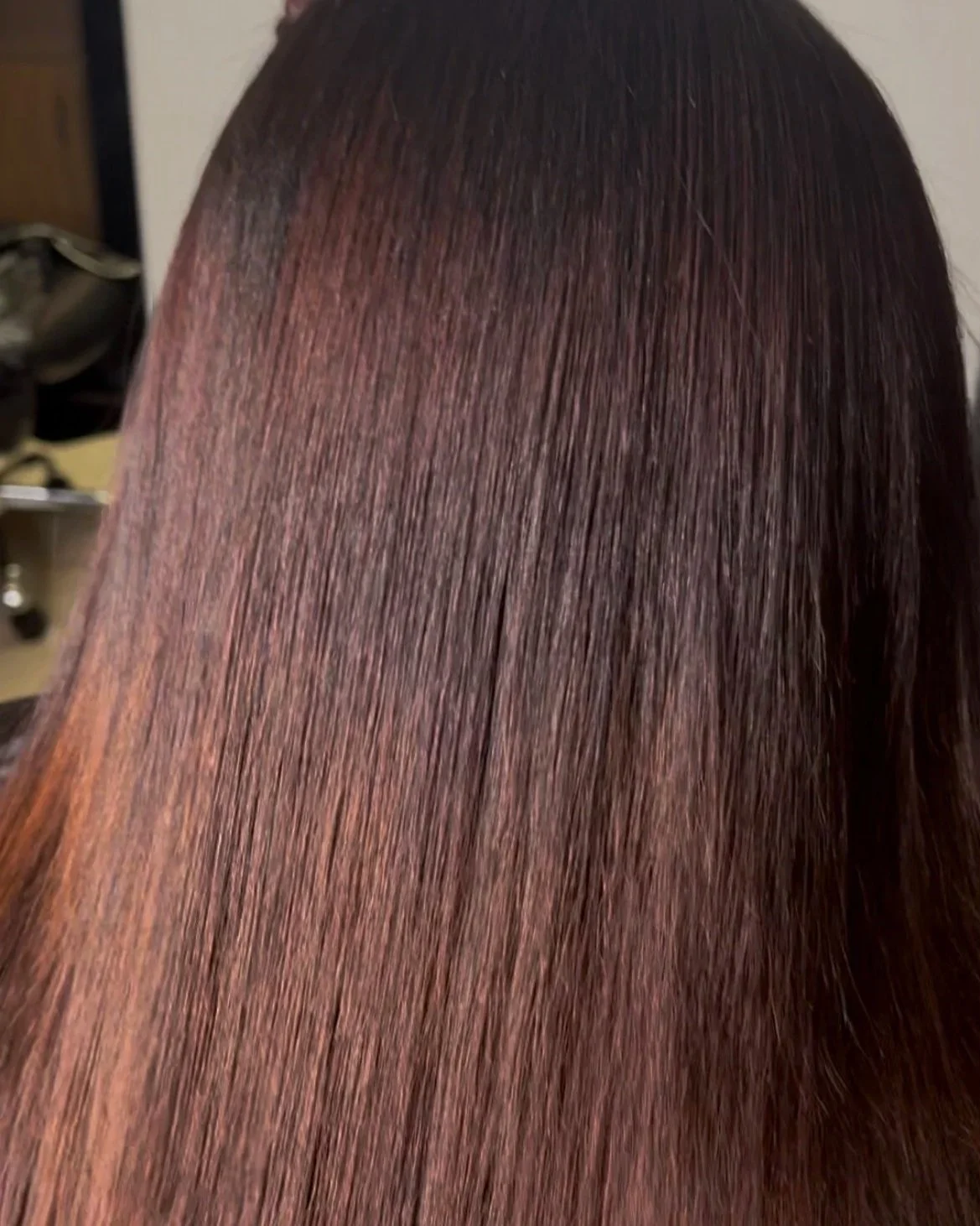 color hair silk press