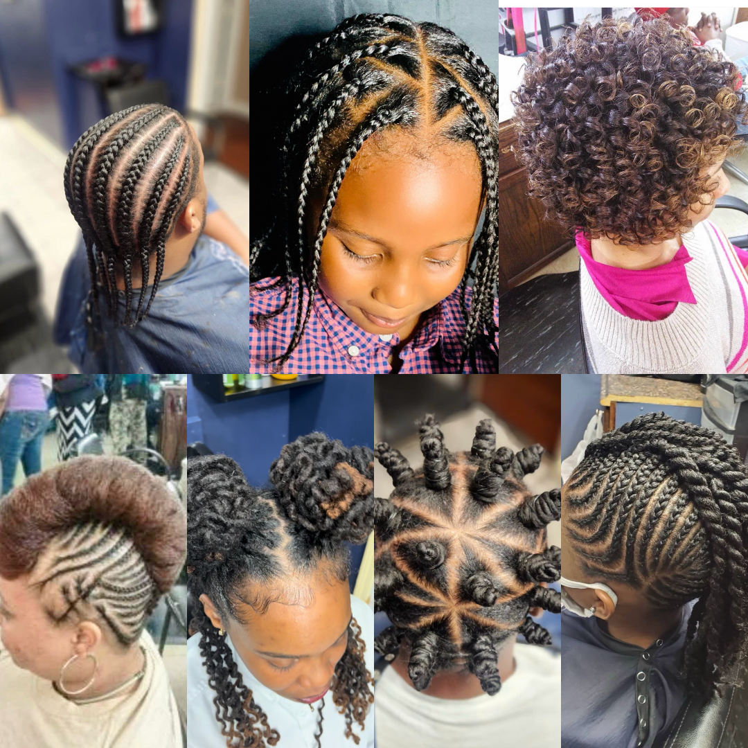 images of different protective hair styles