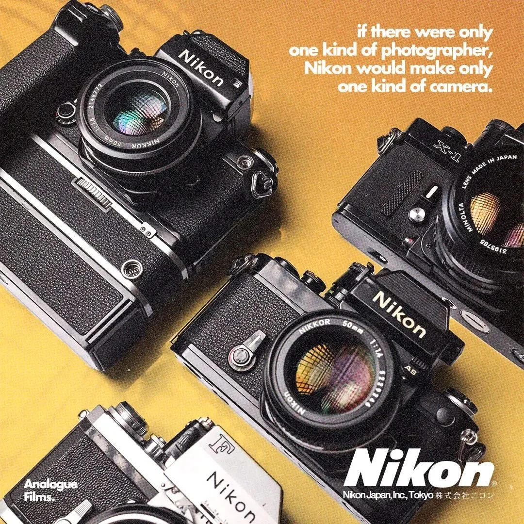 Nikon F and Nikon F2 with 50mm Nikkor 1.4 and DP motor drive