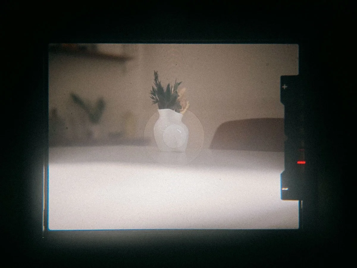 View through the metered Prism