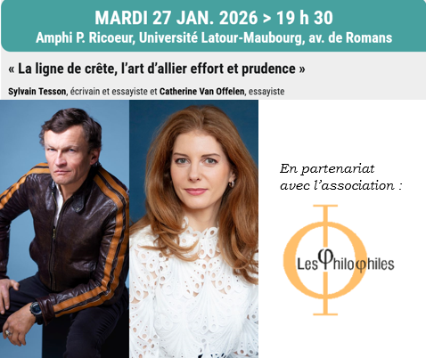 Conférence “La ligne de crête, l’art d’allier effort et prudence”