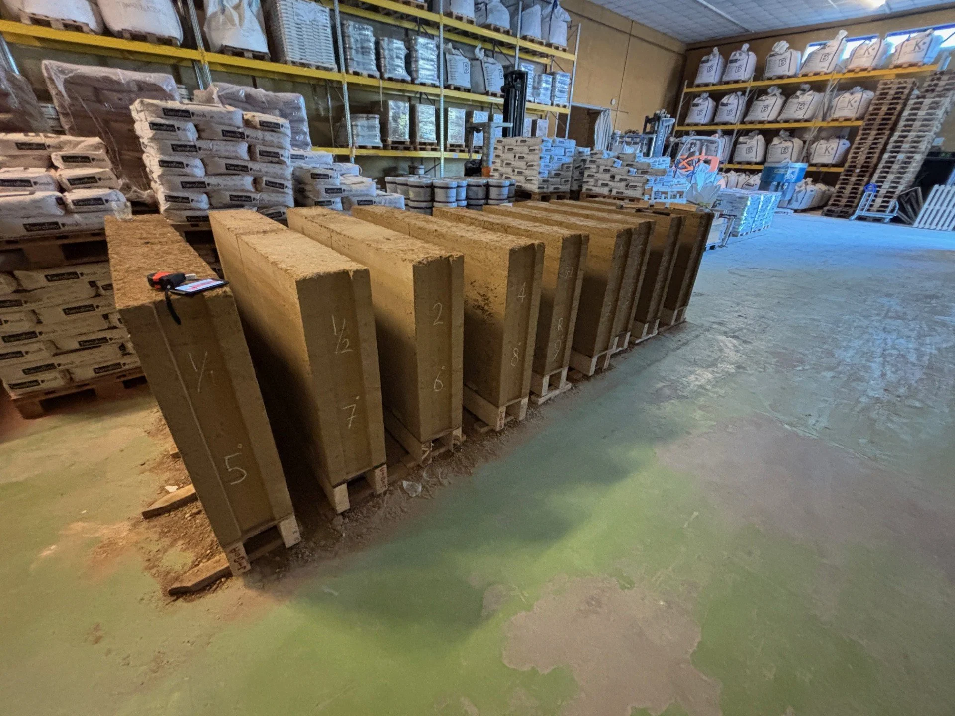 rammed earth ready to go