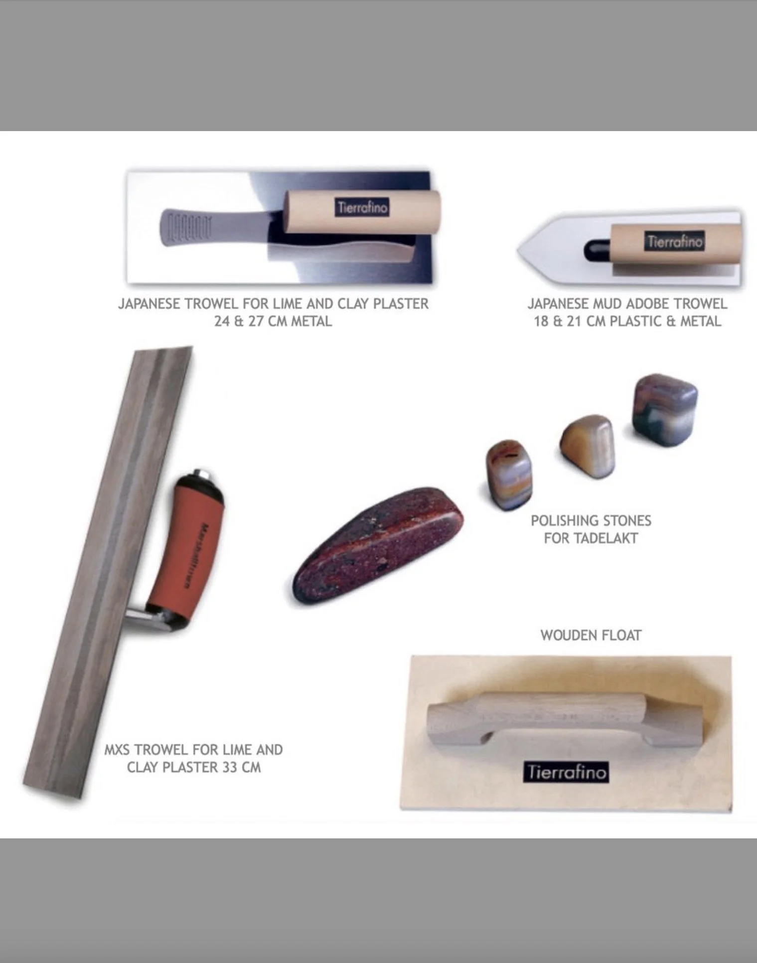 tadelakt kalkpleistergereedschap