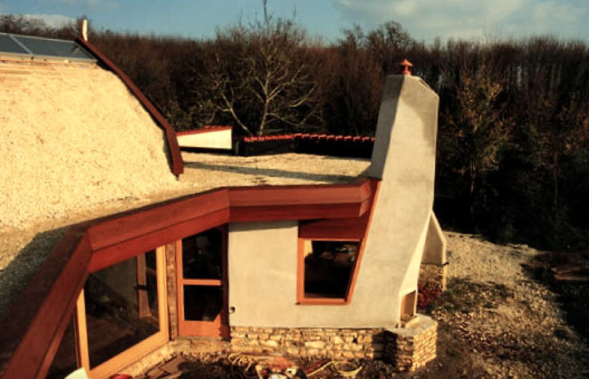 Straw clay lime plaster mix