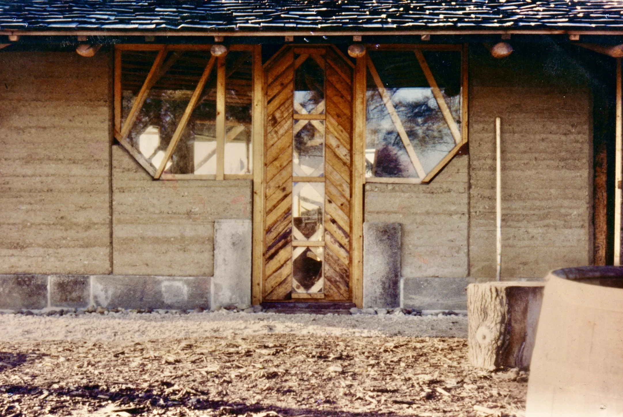 rammed earth hanover north gable