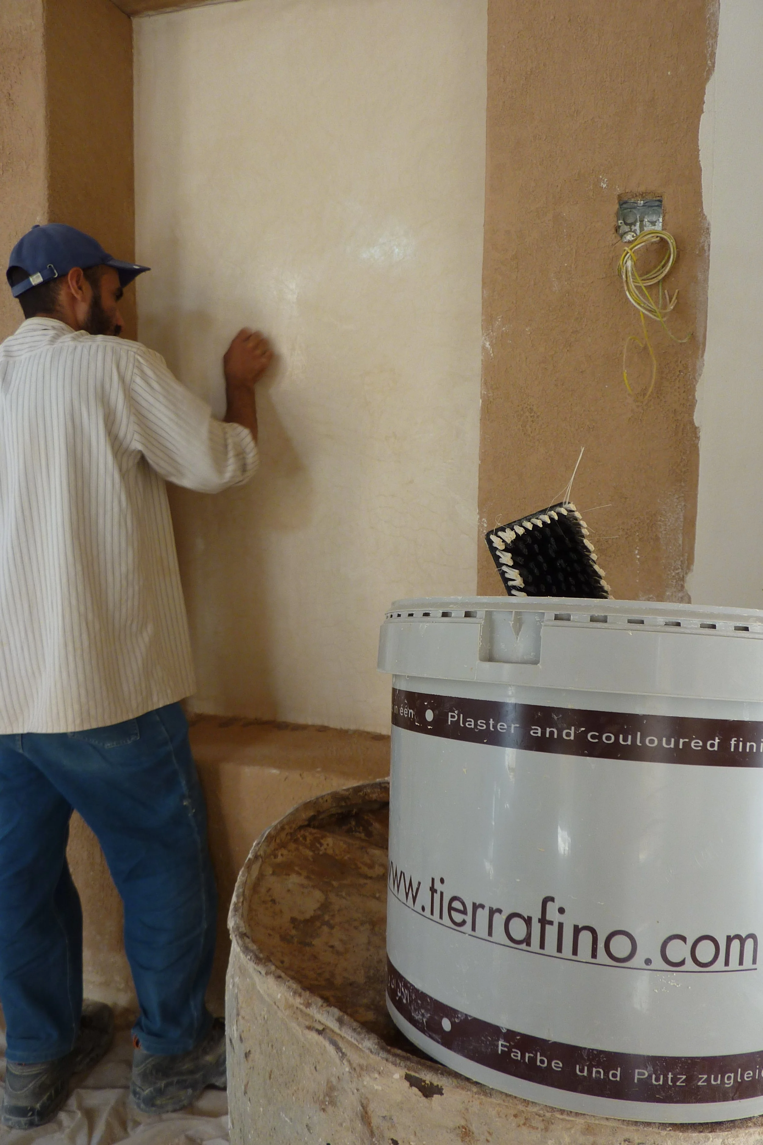 Kalk leemstuc pleisterwerk tadelakt