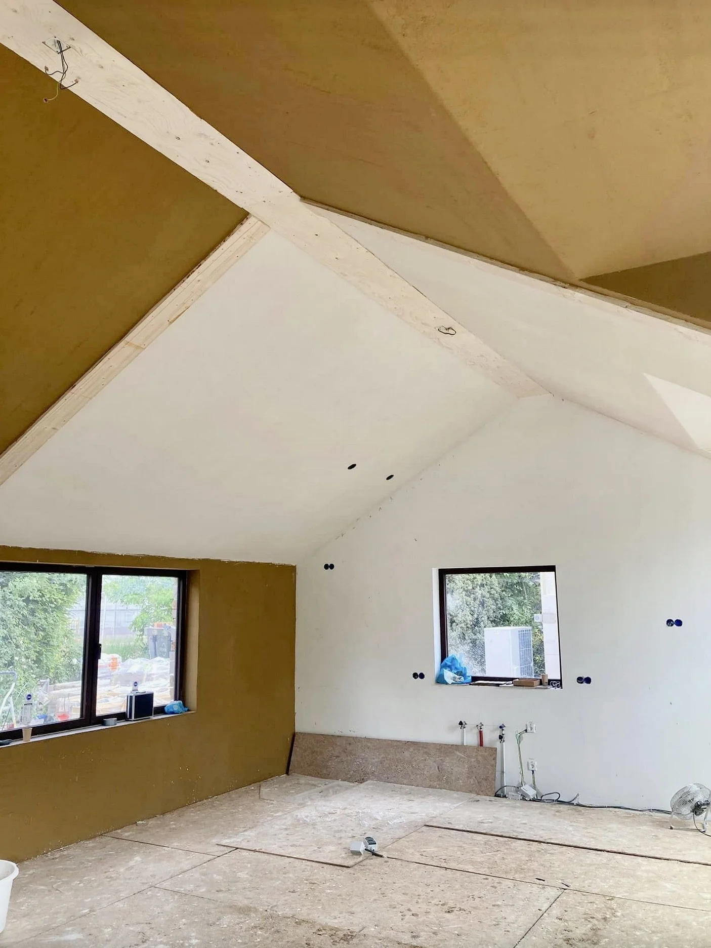 earthen clay plaster mud house