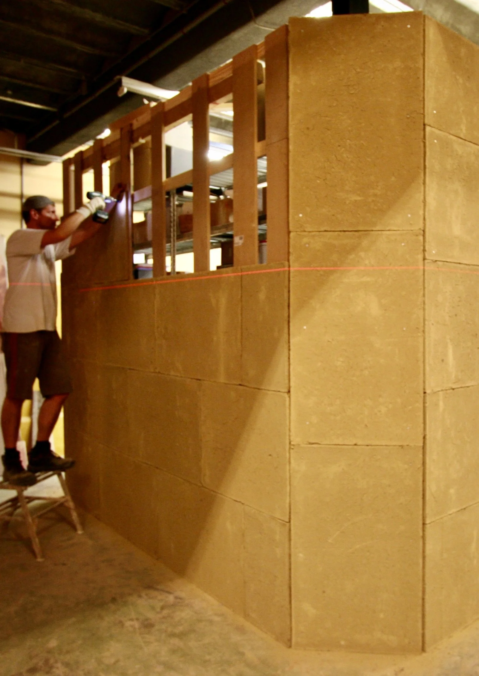 clay boards panels instalation