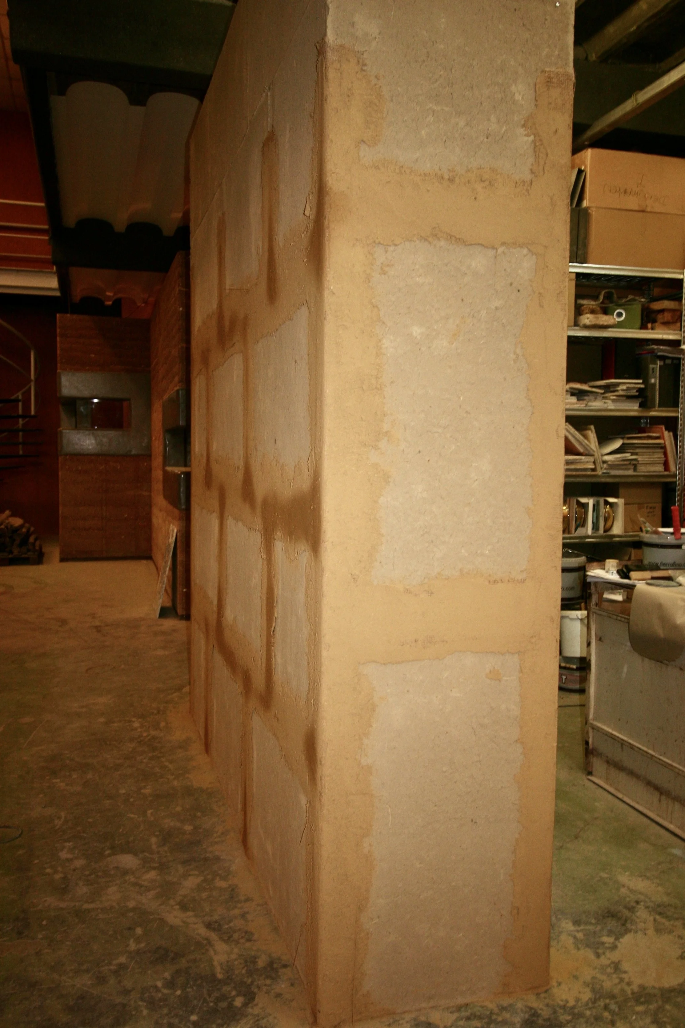 clay boards panels with jute mesh
