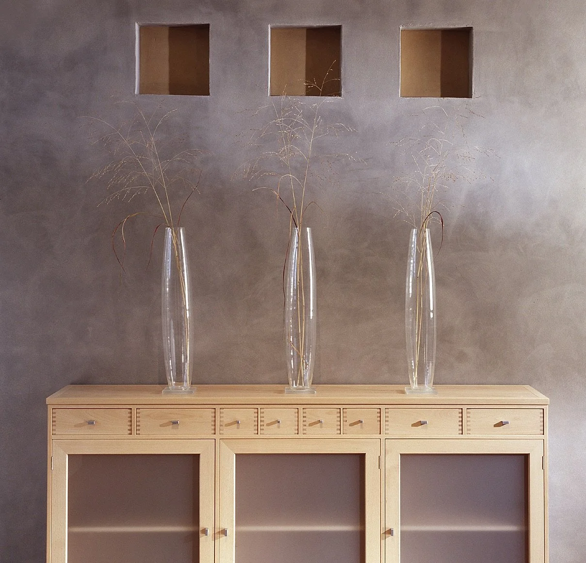 concrete look clay plaster