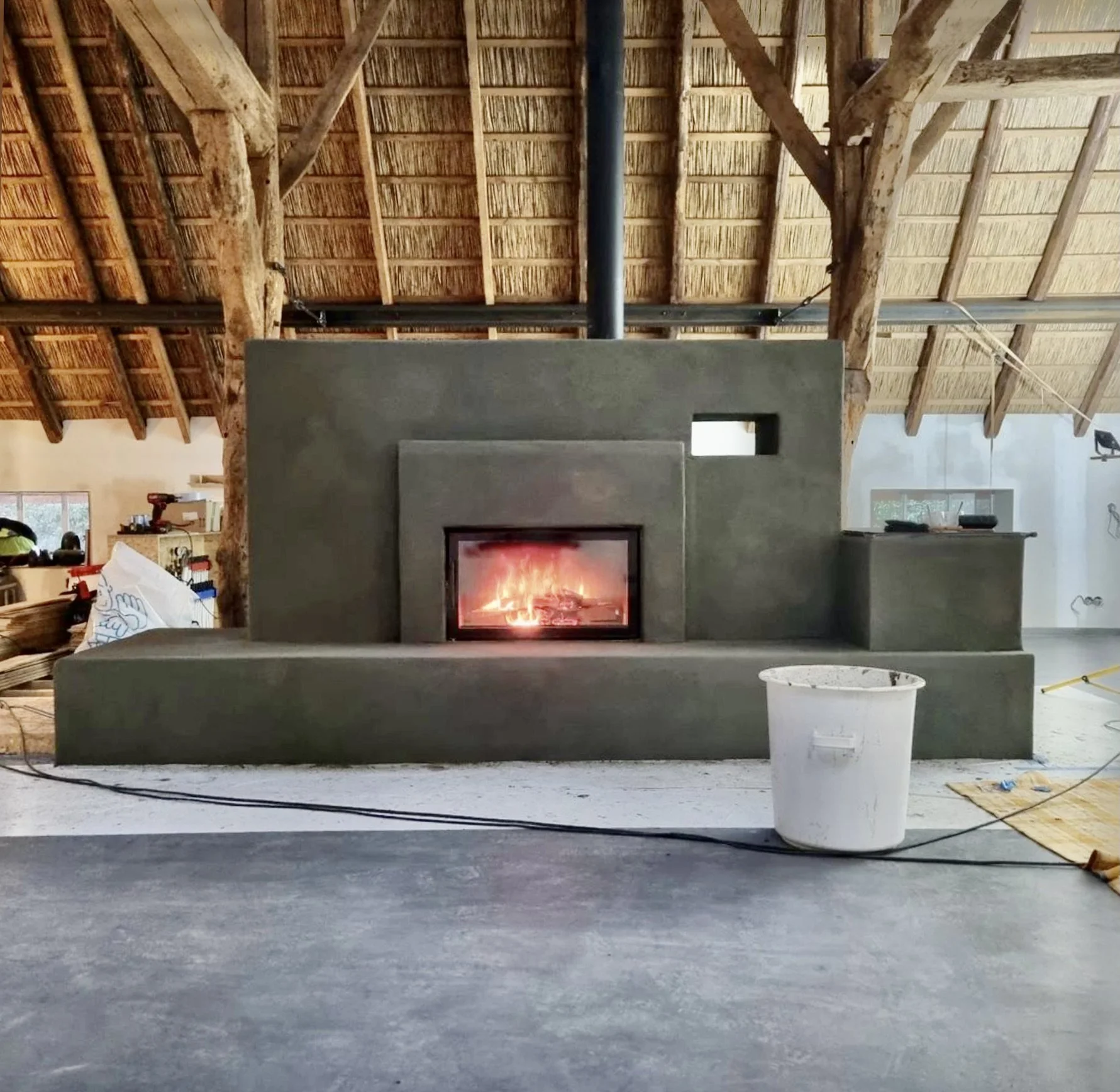 earthen plaster tadelakt big oven