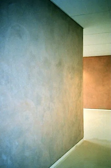 rammed earth with i-paint