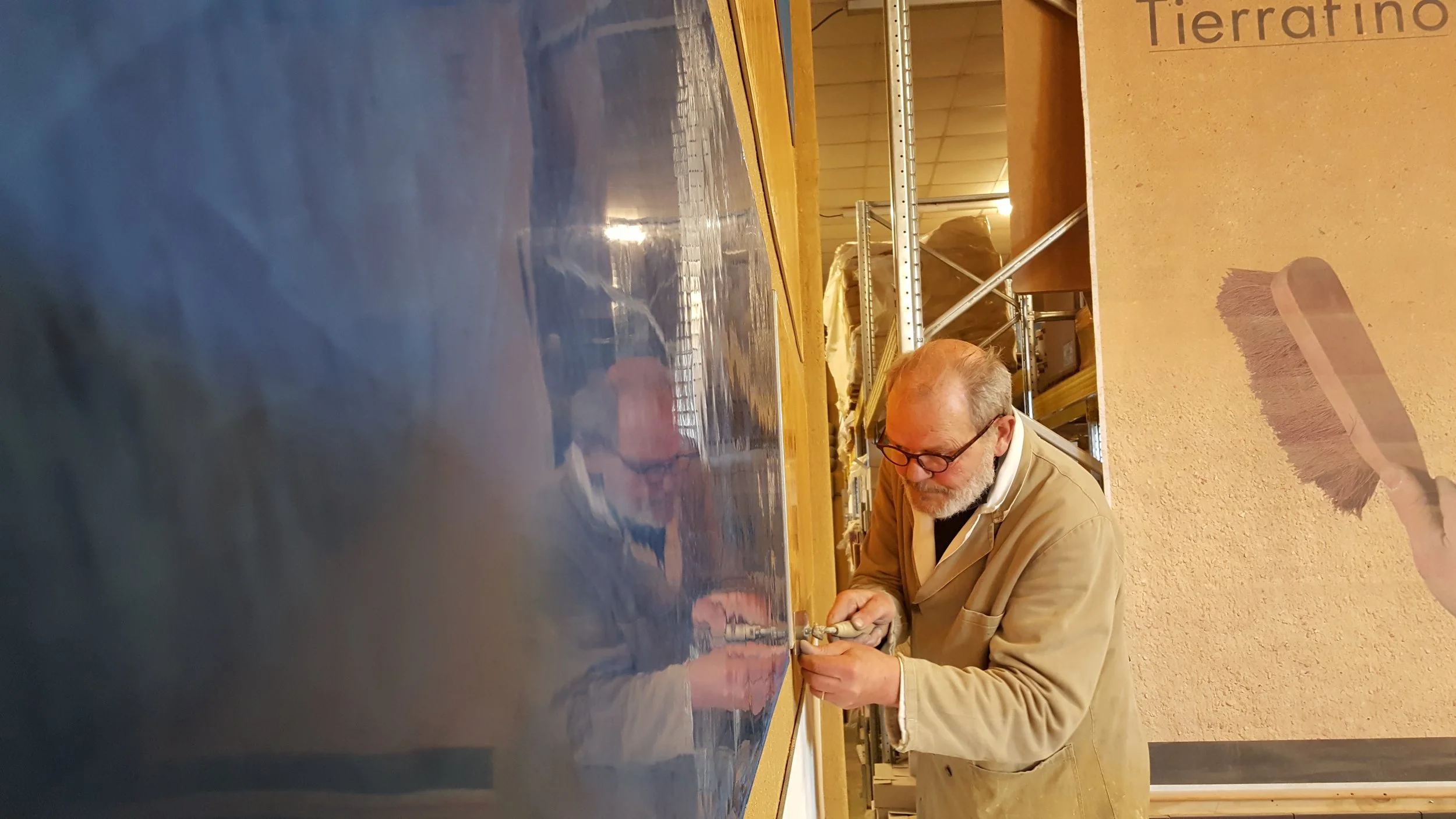 earth construction factory at work