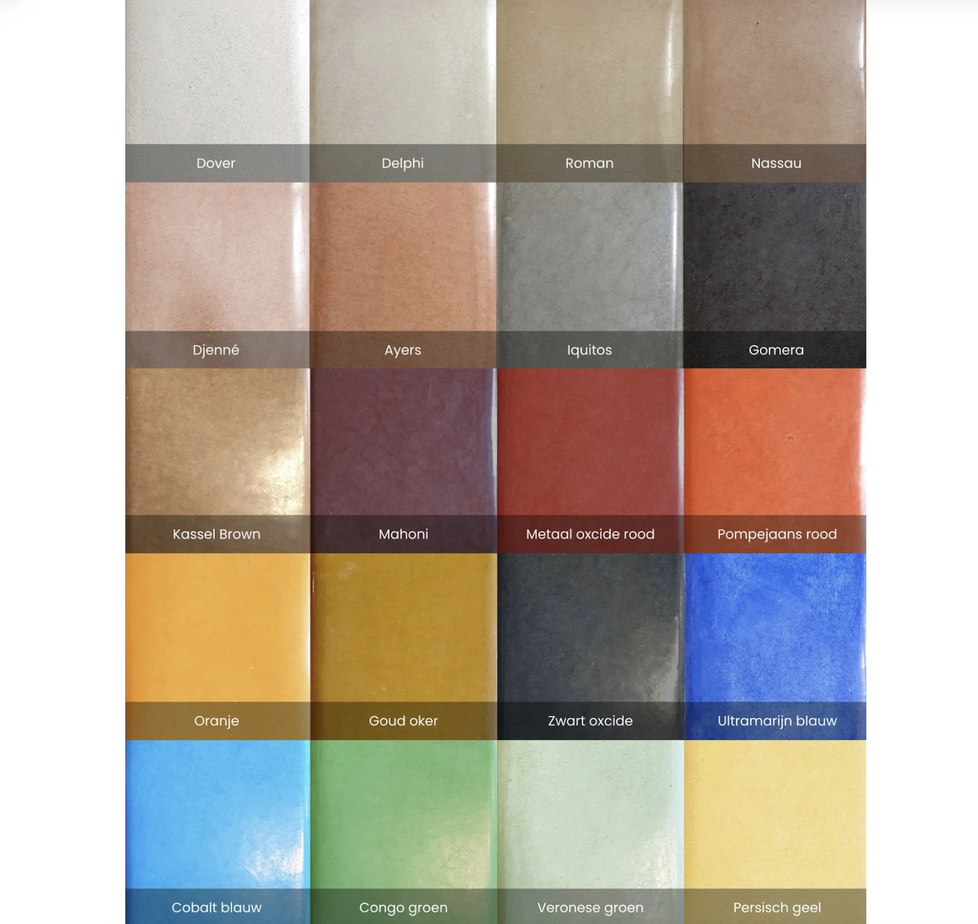 aardeverf en gipspigmenten