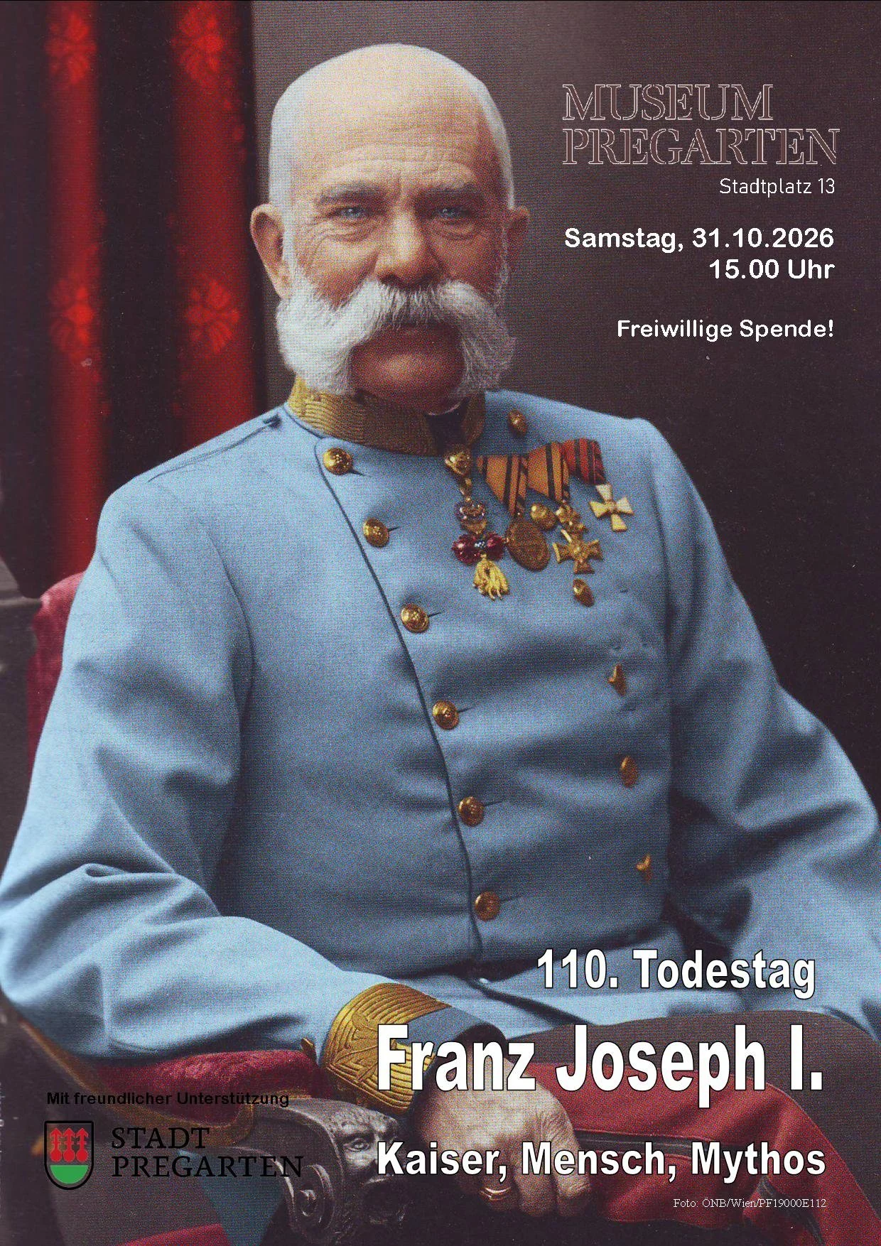 110. Todestag von Kaiser Franz Joseph