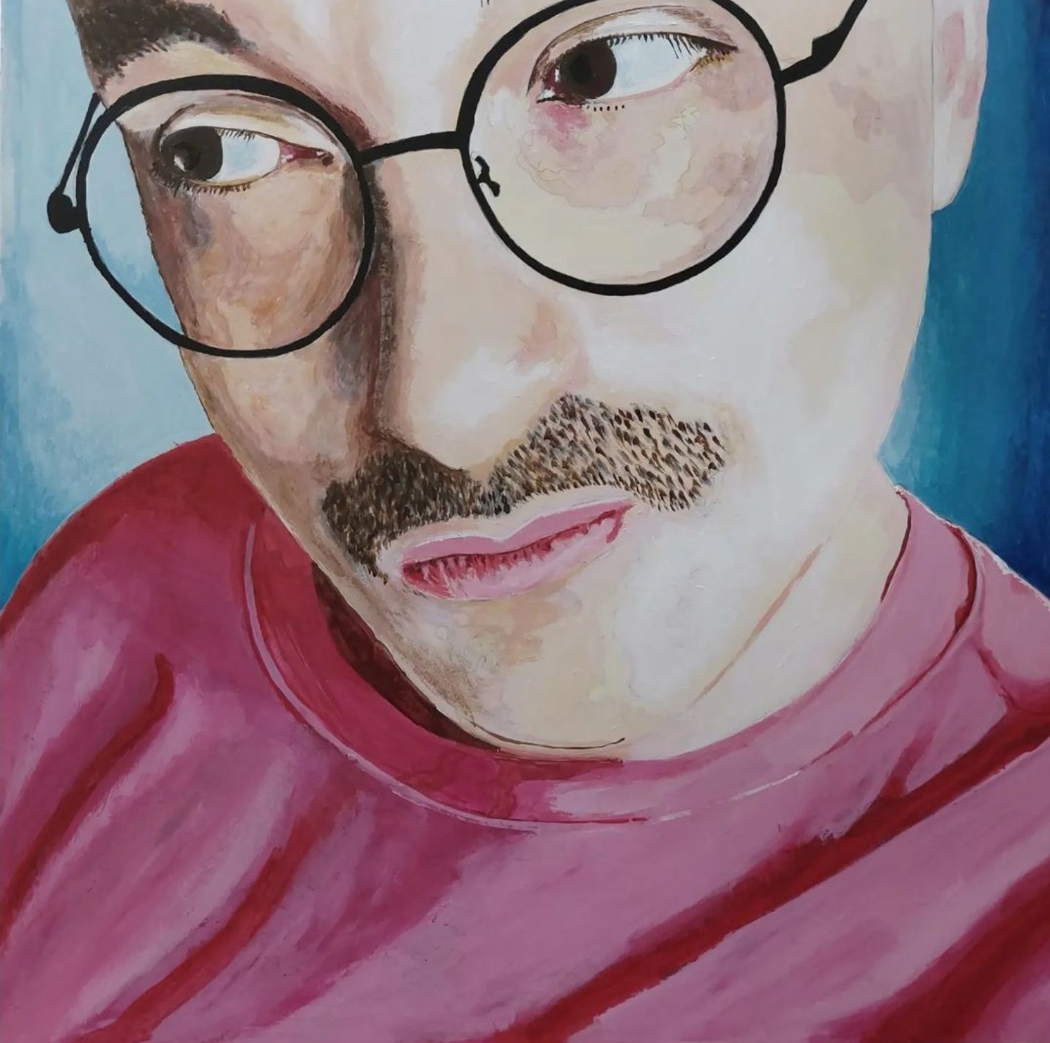 Giel. 2022. Acryic on board 40 x 40 cm (Private Collection)