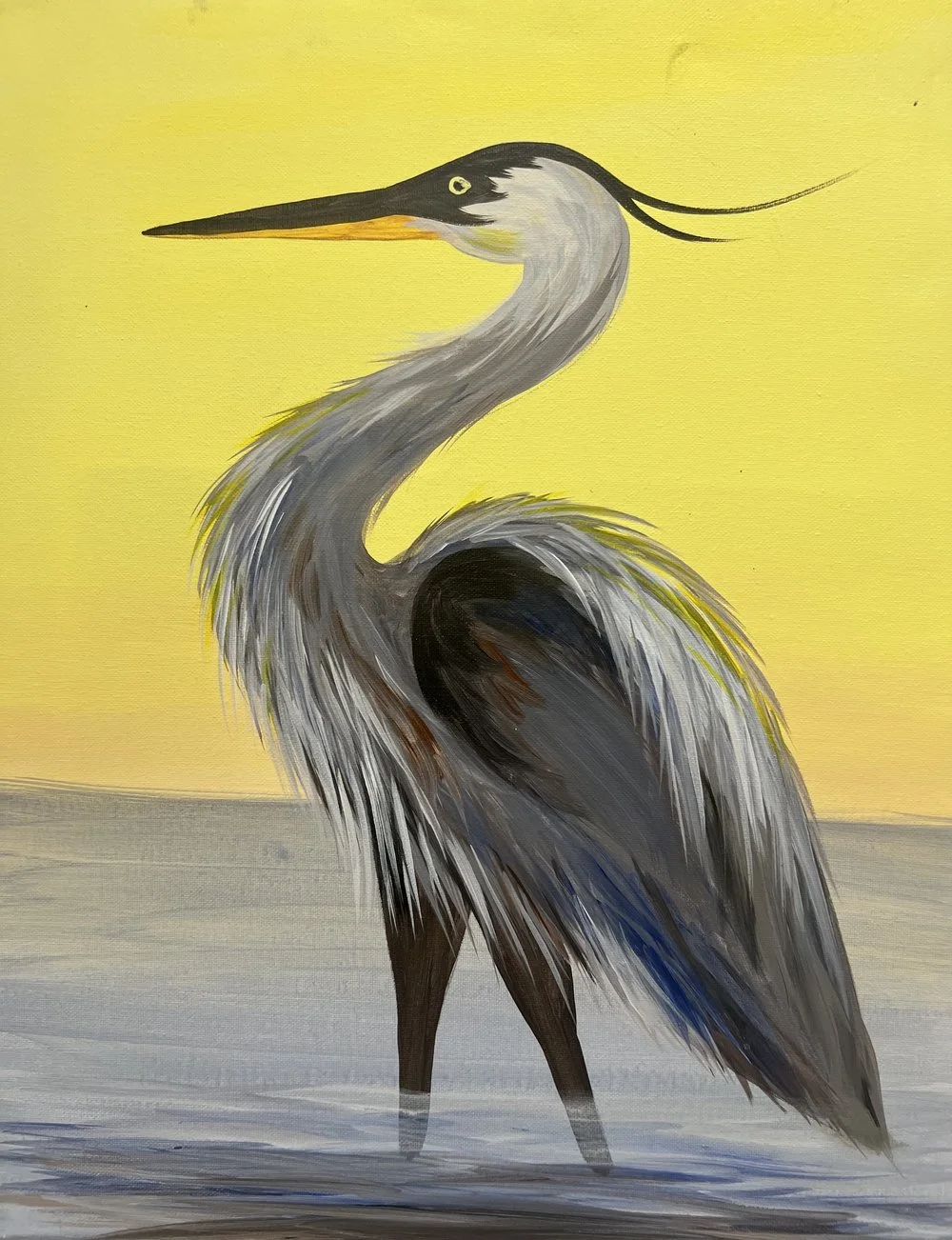 Public Painting Class/The Blue Heron $40 per person