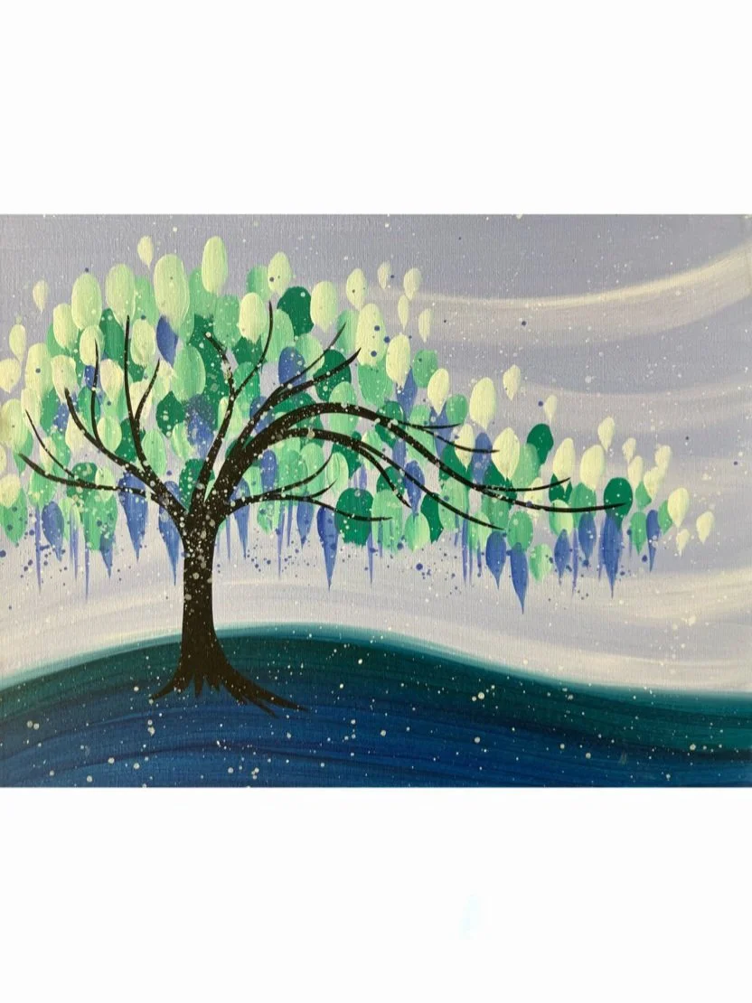 12/31 12-2 Winter Break Kid's Art Camp/Winter Tree