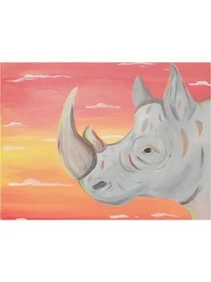 Family Paint Time/ Rhinoceros $35 per person 