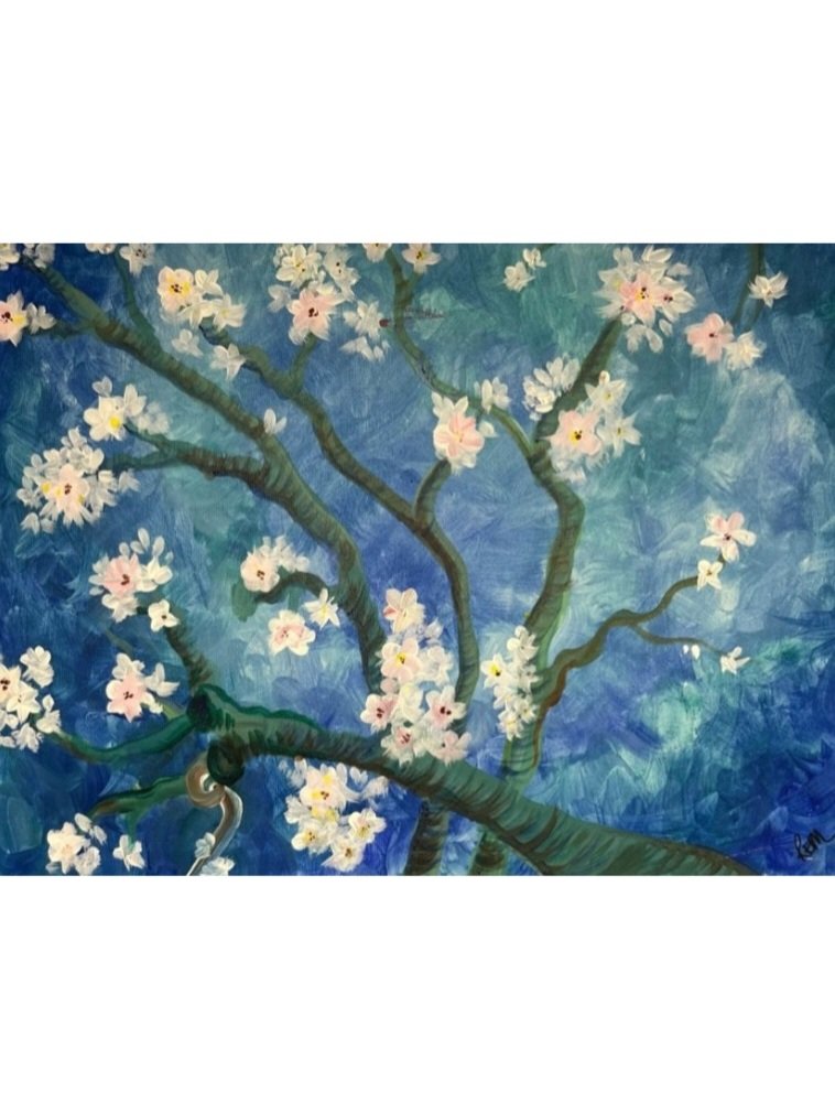 Public Painting Class/ Cherry Blossoms $40 per person 