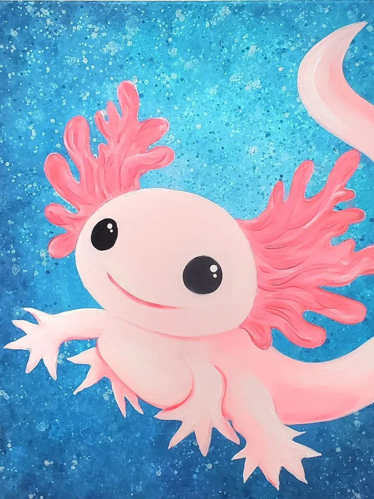 Family Paint Time/ Axolotl $35 per person