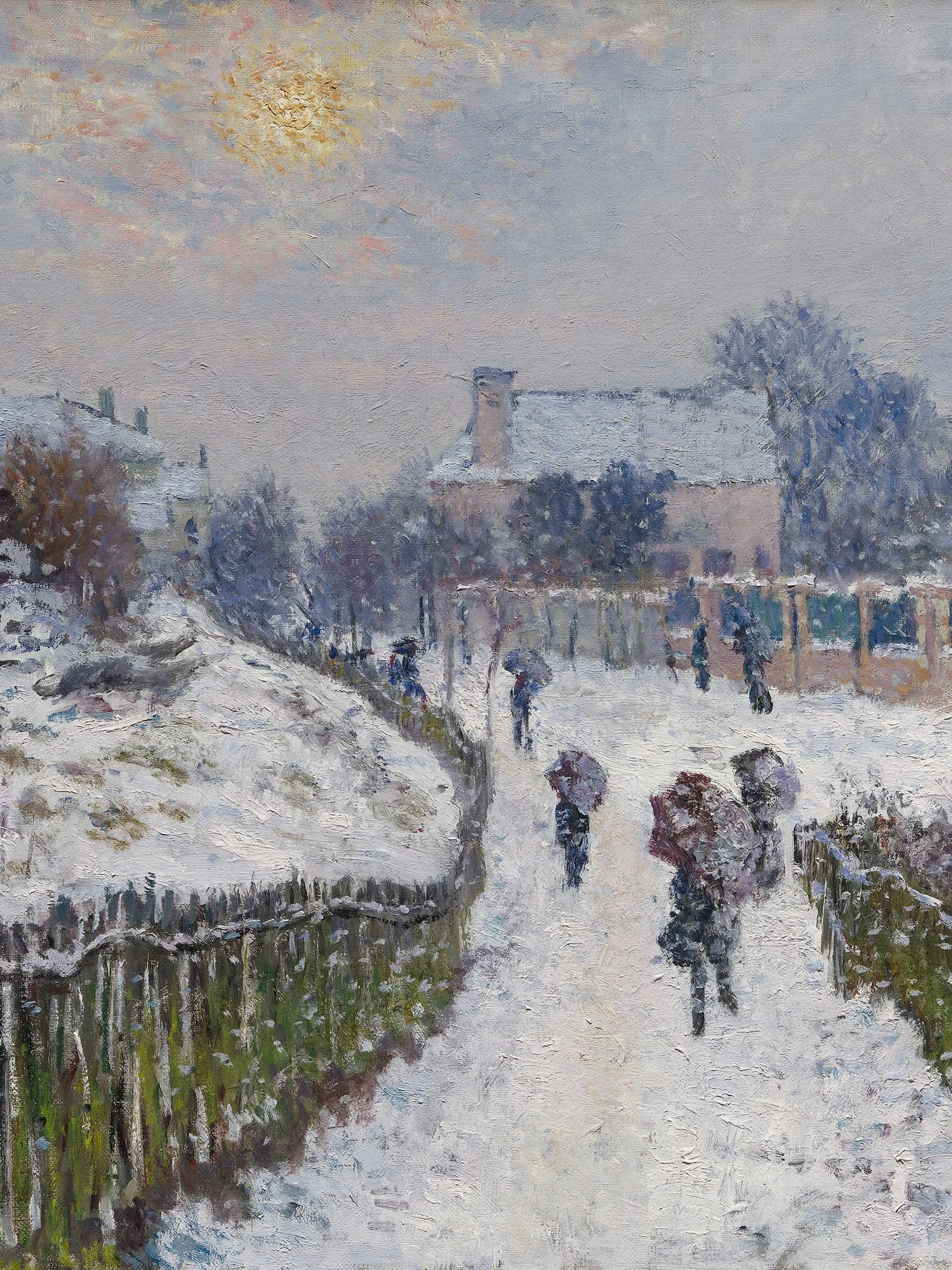 Simple Perspective Winter Scenes (Claude Monet)