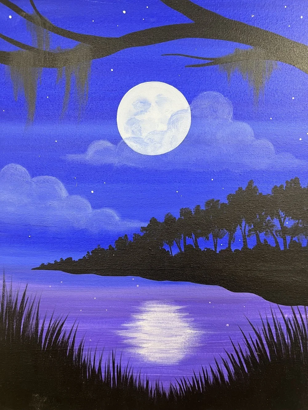 Public Painting Class/ Moody River Blues