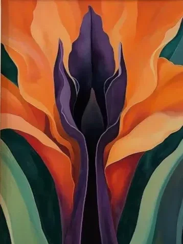 Bold Flowers &amp; Color Mixing (Georgia O’Keeffe)