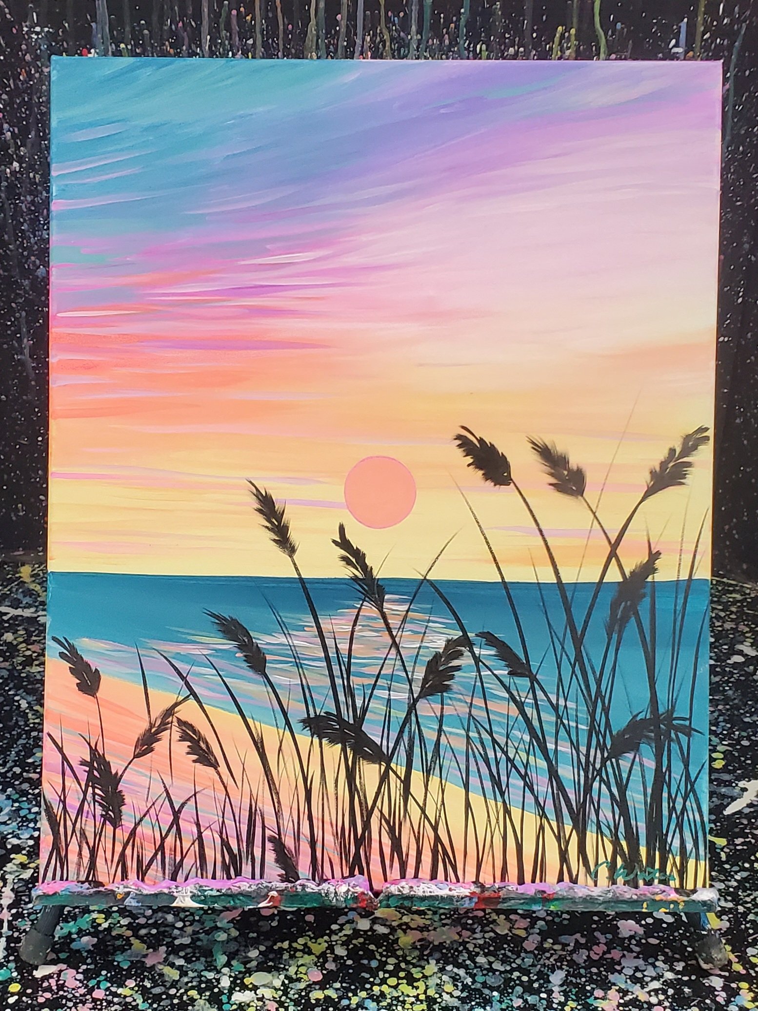 Sea Oats at Sunset
