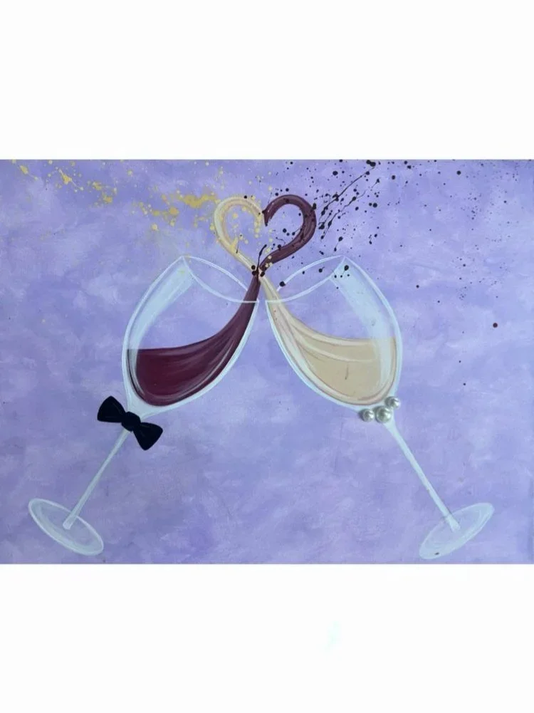 February 14, 2026 Valentine's Day Drop-in/ 12-6 Choose ANY Valentine's Day Painting