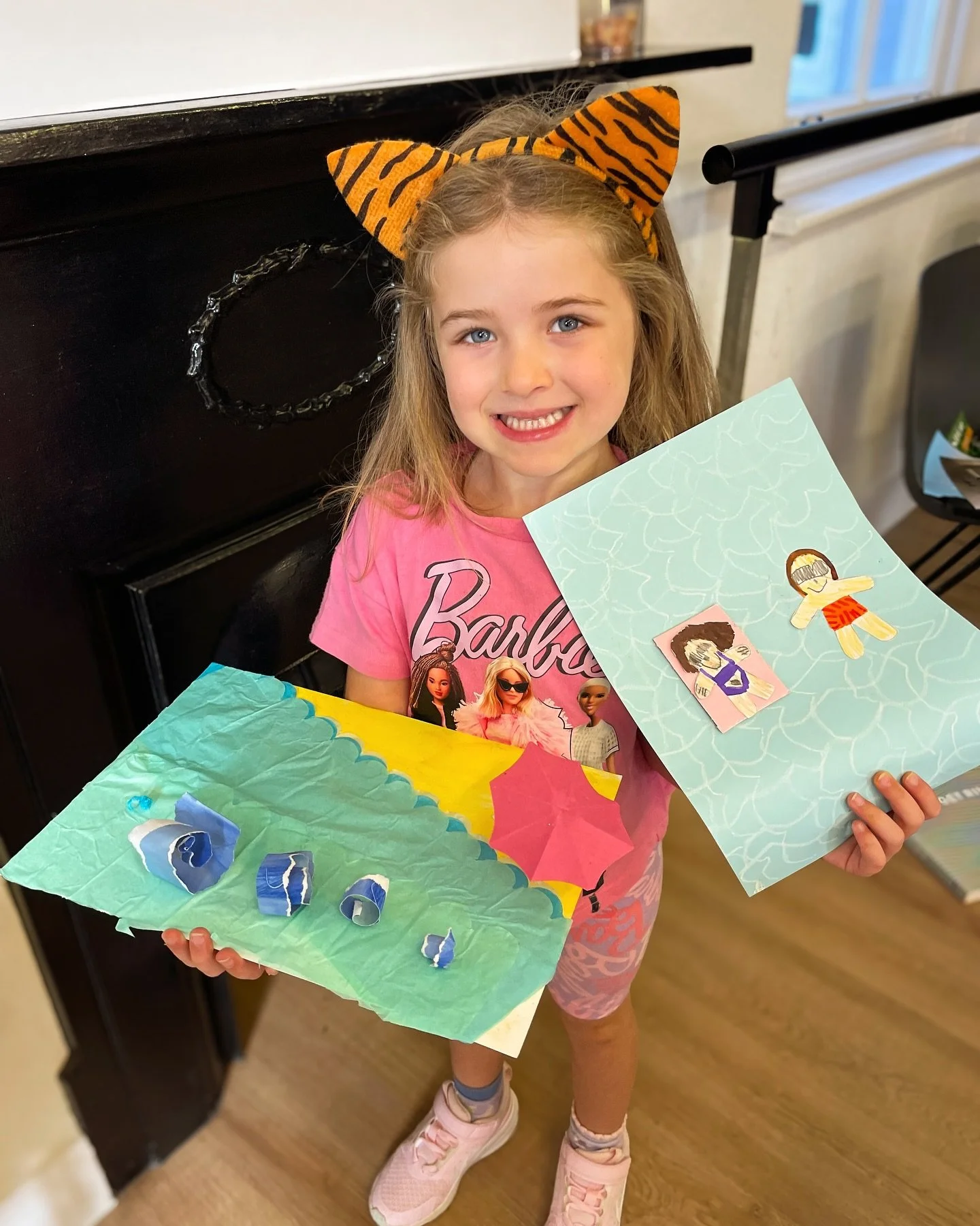 🧑&zwj;🎨 

☀️ Summer vibes + creativity = the perfect combo! 🎨✨
 Today&rsquo;s holiday workshop at The Art Room was bursting with colour, imagination, and FUN! 🏖️🌈 
Our young artists got hands-on with 3D beach scenes, collage pool pics, dreamy su