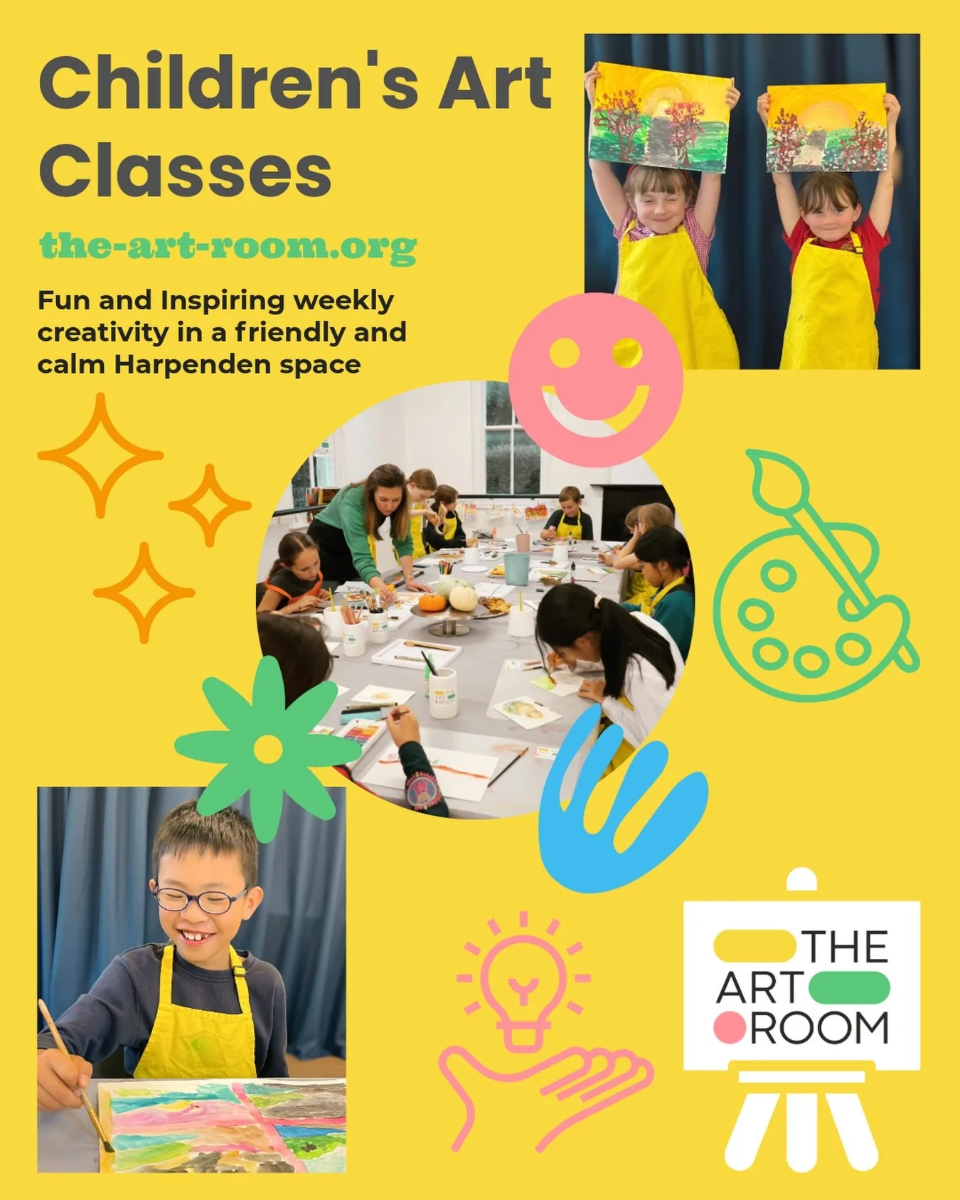 🎨🖍️✂️ 

Can&rsquo;t wait to open The Art Room door to a new year of creativity next Thursday!

With limited spaces in each class, book your child into our new term today and enjoy watching their love for art, confidence and self-expression grow wee