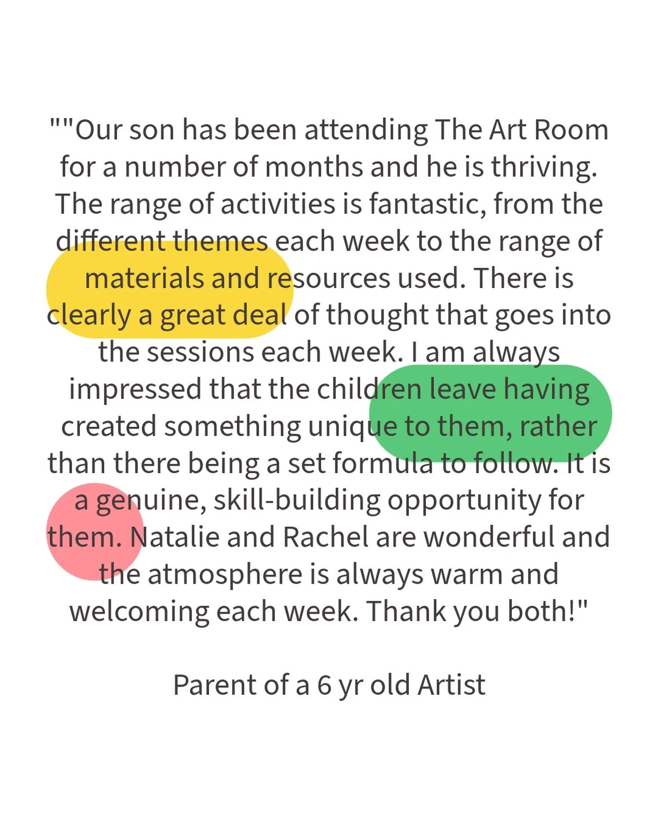 🧑&zwj;🎨 
Happy children + Happy parents
= Happy teachers @theartroom_harpenden 🥰