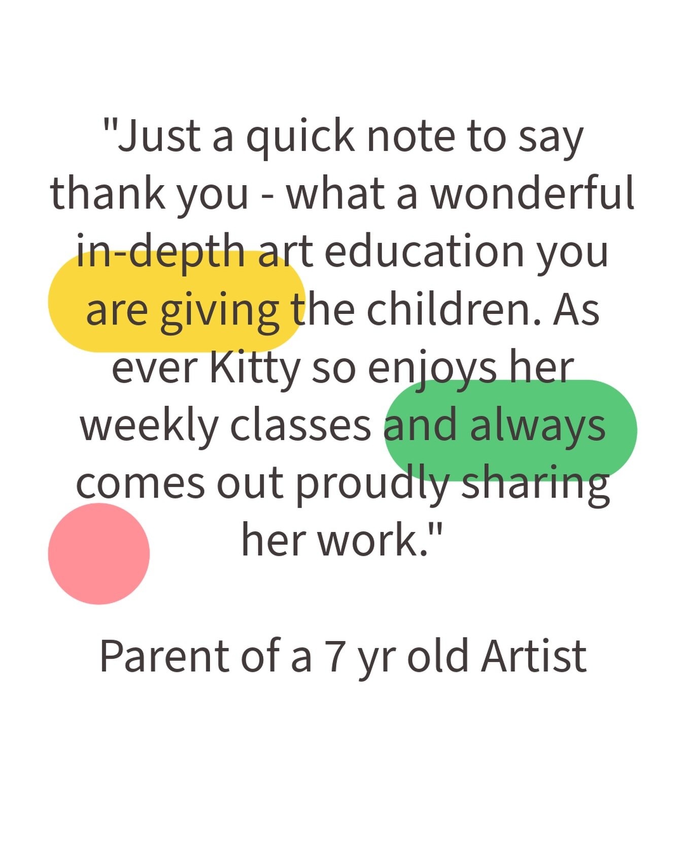 💚💛🩷

Book your child into a free taster session  to experience The Art Room joy for yourself! ✨ 

Class and booking information detailed on our website - link in bio 🔗 ⬆️