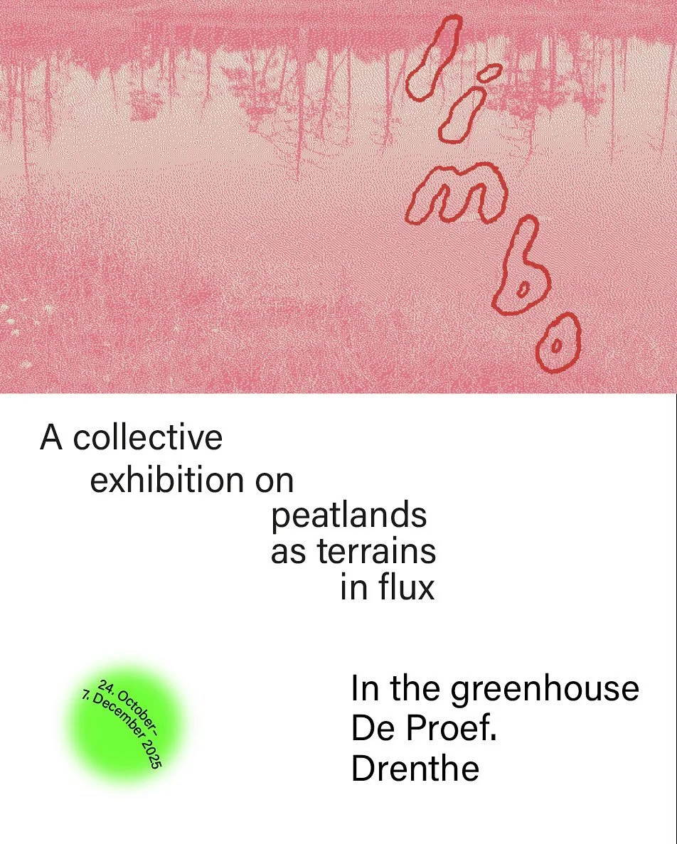 [Dutch below]
We&rsquo;re delighted to announce our upcoming exhibition!!

💥🌀LIMBO🌀💥

A collective exhibition on peatlands as terrains in flux.

📍 De Proef, Drenthe
📅 24 Oct - 7 Dec

Peatlands are often overlooked or dismissed as wastelands but