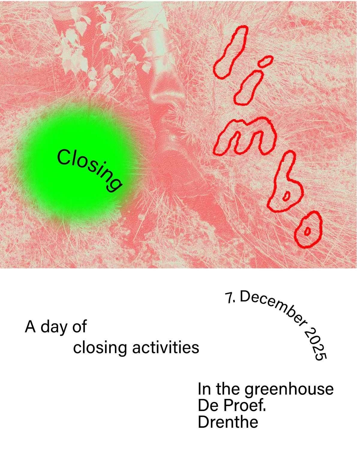 Our Exhibition Limbo is ongoing for two more weeks! Come by and already save the date for the closing event! 

We will celebrate together on the last opening day the 7.12. with a whole day program. Starting with a bag making workshop at 11, a guided 
