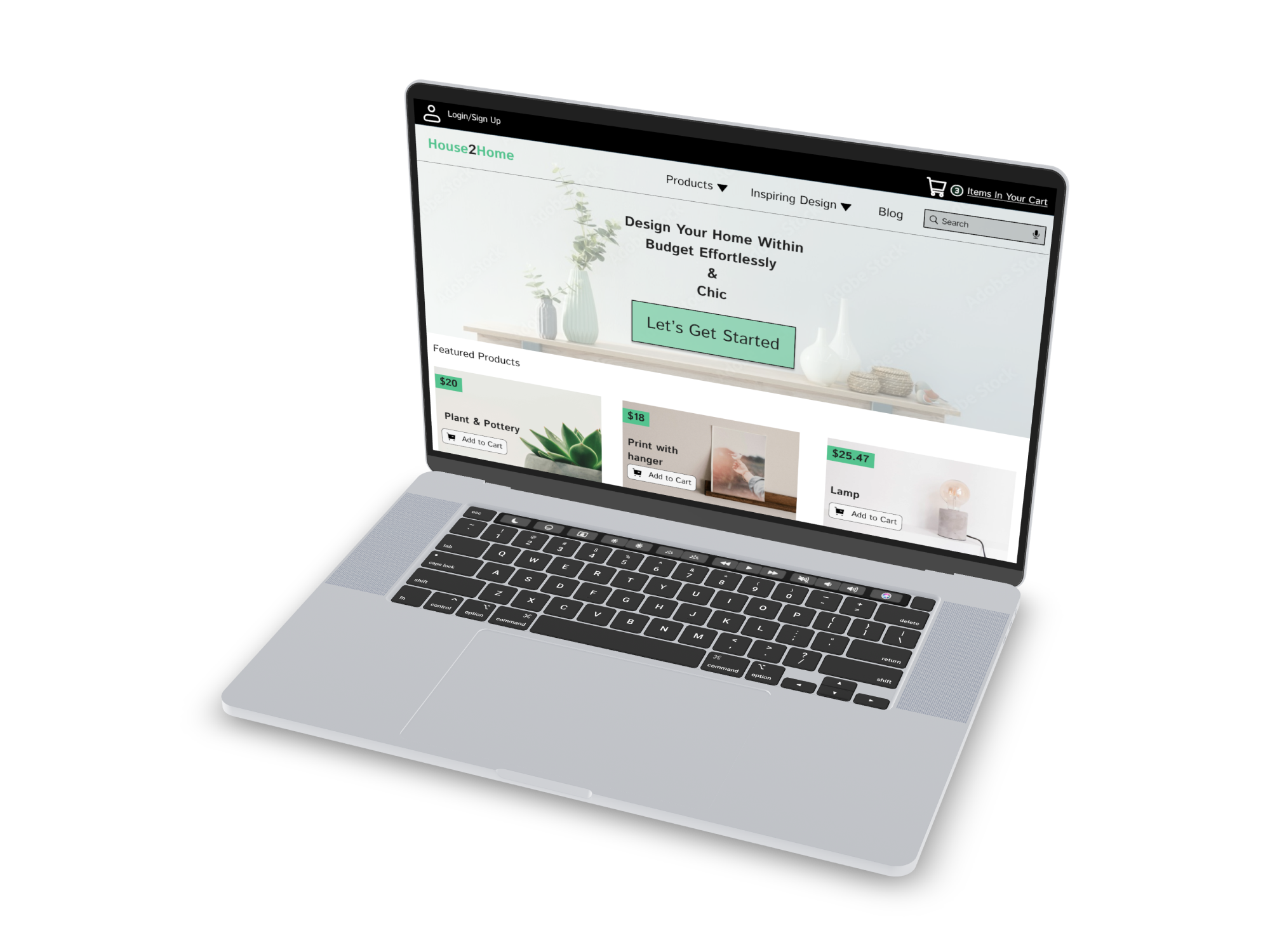 Home2House — E-Commerce Design