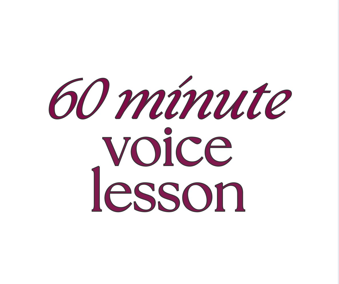 60 minute voice lesson